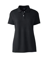 Lands' End Women's School Uniform Short Sleeve Basic Mesh Polo Shirt