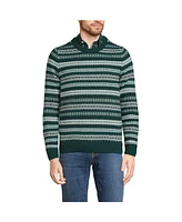 Lands' End Men's Snowflake Crewneck Sweater