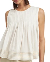 En Saison Women's Jesse Pleated Swing Top