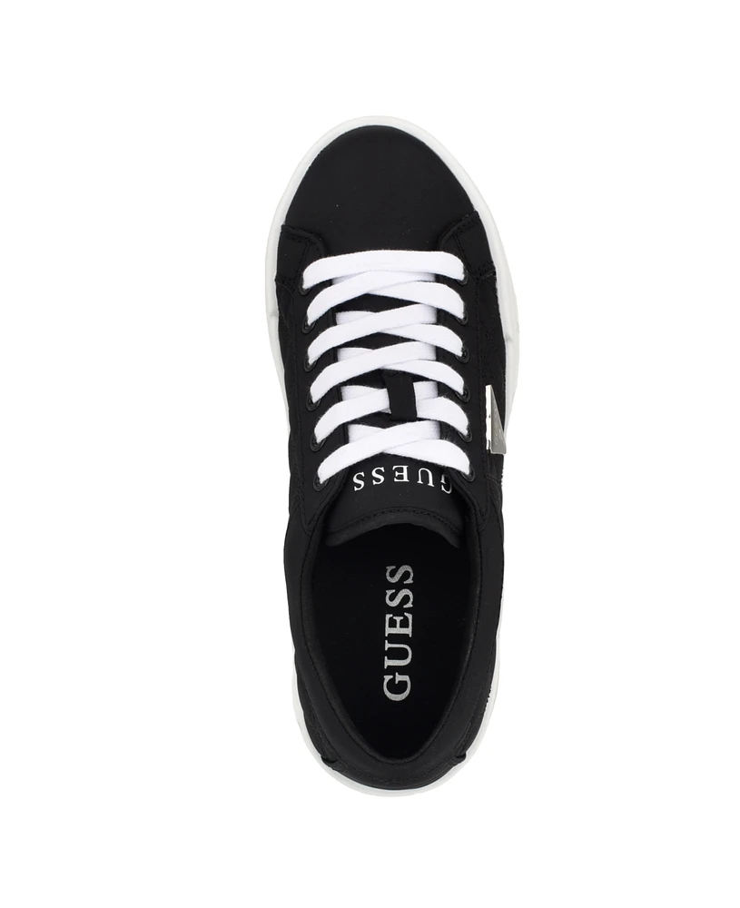 Guess Women's Tesie Tread Bottom Platform Lace Up Sneakers