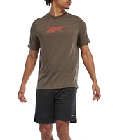 Reebok Men's Vector Performance Short Sleeve Logo Graphic T-Shirt