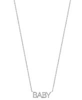 Effy Diamond Happy 18" Pendant Necklace (1/5 ct. t.w.) Sterling Silver