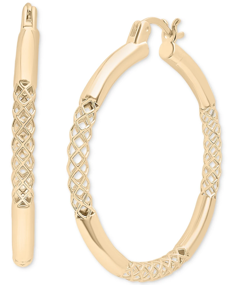 Audrey by Aurate Lattice Extra Small Hoop Earrings in Gold Vermeil, Created for Macy's