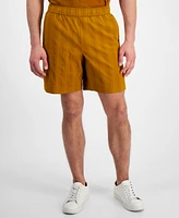 Alfani Men's Textured Cotton Drawstring Three-Pocket Shorts, Created for Macy's