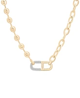 Audrey by Aurate Diamond Horizontal Link Two-Chain 18" Pendant Necklace (1/5 ct. t.w.) in Gold Vermeil, Created for Macy's