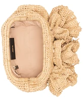 Jason Wu Rose Straw Frame Clutch