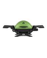 Weber Q 1200 Gas Grill (Green) Bundle