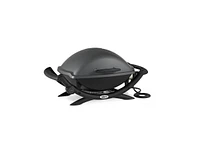 Weber Q 2400 Electric Grill (Black) with Thermometer and Tool Set