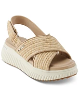 Dkny Malai Woven Crisscross Slingback Platform Sandals