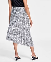 I.n.c. International Concepts Women's Asymmetrical Pleated Skirt, Created for Macy's