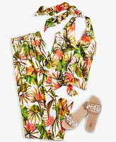 I.n.c. International Concepts Women's High-Rise Tropical-Print Pants, Created for Macy's