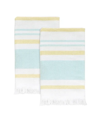 Izod Clubhouse Stripe 2-Pc. Fingertip Towel Set, 11" x 18"