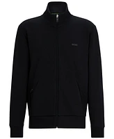 Boss by Hugo Boss Men's Logo Print Zip-Up Sweatshirt