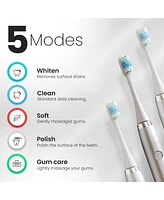 Tranqwil Slim sonic Rechargeable Electric Toothbrush - 5 Smart Modes