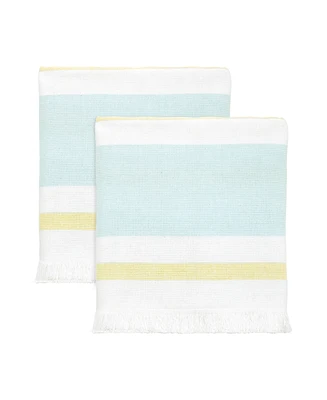 Izod Clubhouse Stripe 2-Pc. Hand Towel, 16" x 28"