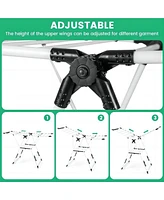 Folding Clothes Drying Rack Adjustable Height