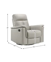 Homelegance Emillia 36" Leather Swivel Glider Reclining Chair