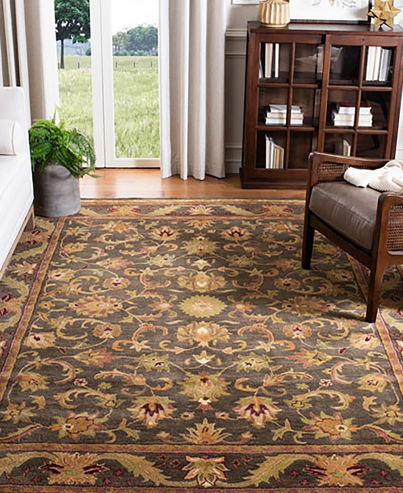 Safavieh Antiquity At52 Green and Gold 3' x 5' Area Rug