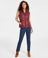 Charter Club Women's Packable Hooded Puffer Vest