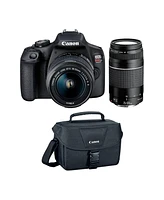 Canon Eos Rebel T7 Dslr Camera with 18-55mm and 75-300mm Lenses Basic Kit