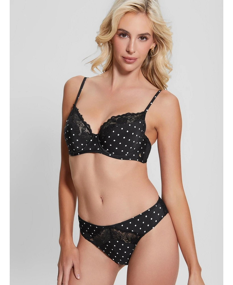 Guess Women's Chantelle Polka Dot Balconette Bra