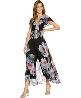 Adrianna Papell Floral Print Jumpsuit