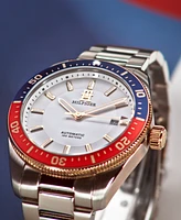 Tommy Hilfiger Unisex Automatic Silver-Tone Stainless Steel Bracelet Watch 40mm, Exclusively Ours