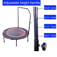 40 Inch Mini Exercise Trampoline For Adults Or Kids - Indoor Fitness Rebounder Trampoline