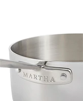 Martha by Martha Stewart Stainless Steel Qt Saucepan with Lid