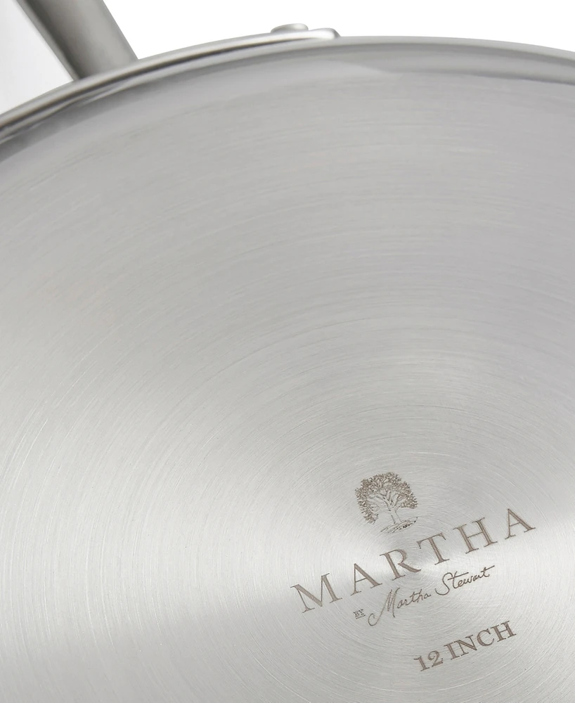 Martha by Martha Stewart Stainless Steel 12" Saute Fry Pan