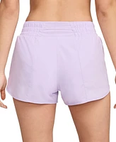 Nike Women's One Dri-fit Mid-Rise Brief-Lined Shorts