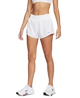 Nike Women's One Dri-fit Mid-Rise Brief-Lined Shorts