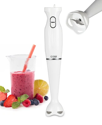 Commercial Chef Immersion Blender, Hand Blender with Stainless Steel Blades, Immersion Blender with Quiet Motor, Electric Mini Blender for Delicious F