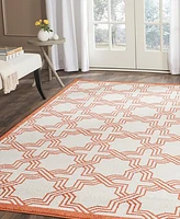 Safavieh Amherst AMT413 Ivory and Orange 8' x 10' Area Rug