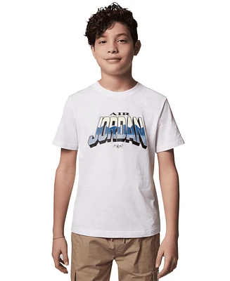 Jordan Big Boys World Graphic Short Sleeve T-Shirt