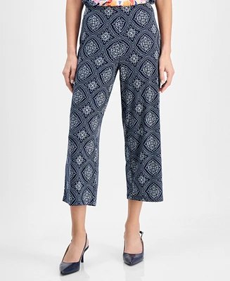 Jm Collection Women's Printed Culotte Pants, Created for Macy's