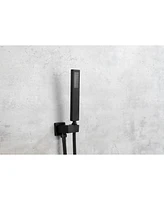 Simplie Fun Shower System, Waterfall Rainfall Shower Head With Handheld, Shower Faucet Set For Bathroom