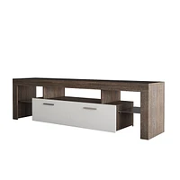 20 Minutes Quick Assembly Brown Simple Modern Tv Cabinet Floor Cabinet Floor Tv Wall Cabinet