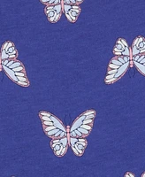 Carter's Toddler Girls Butterfly-Print Cotton Romper