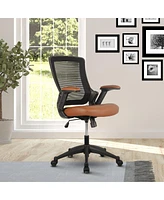 Mid-Back Mesh Task Office Chair With Height Adjustable Arms