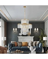 Modern Crystal Chandelier for Dining and Living Room