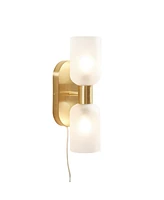 Streamdale Furniture Double Tube 2-Light Wall Sconce