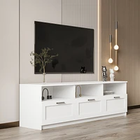 Simplie Fun Modern Minimalist Tv Cabinet Ii 80 Inch Tv Stand, Open Locker Living Room Bedroom