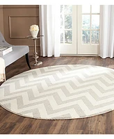 Safavieh Amherst AMT419 Light Gray and Beige 9' x 9' Round Area Rug