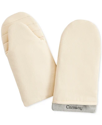 Caraway 2-Piece Cotton Double-Layered Oven Mitt Set