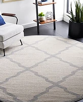 Safavieh Amherst AMT421 Light Gray and Beige 7' x 7' Round Area Rug