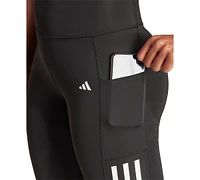 adidas Women's Optime Moisture-Wicking 3-Stripe 7/8 Leggings