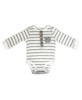 Baby Mode Boys Take Me Home 3 Piece Layette Set, Heather Stripes