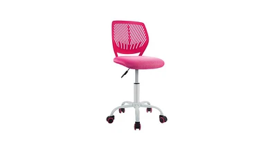 Slickblue Adjustable Office Task Desk Armless Chair