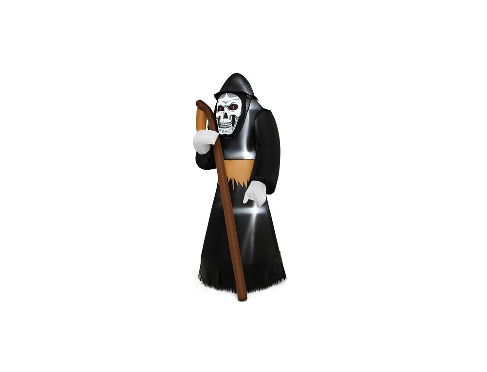 Slickblue 8 Feet Halloween Inflatable Grim Reaper Ghost